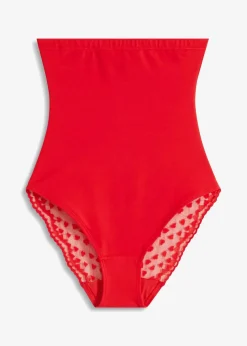 Highwaist Shape Panty mit Herzchenspitze und starker Formkraft