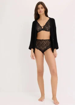 Highwaist Slip aus feiner Spitze
