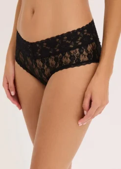 Highwaist Slip aus Spitze mit Raffung (4er Pack)