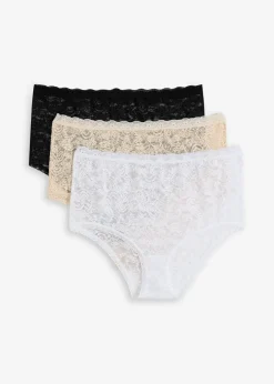 Highwaist Slip aus Spitze (3er Pack)