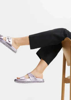 High-Waist-Hose aus Leinen-Viskose-Mix