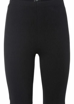 High-Waist-Radler aus Rippjersey