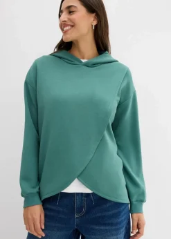 Hoodie mit Kapuze aus softem Viskose-Mix