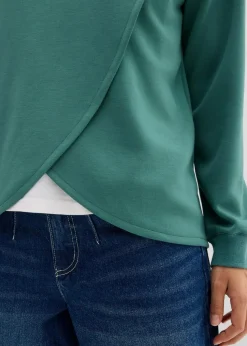 Hoodie mit Kapuze aus softem Viskose-Mix