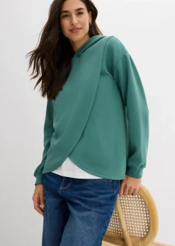 Hoodie mit Kapuze aus softem Viskose-Mix