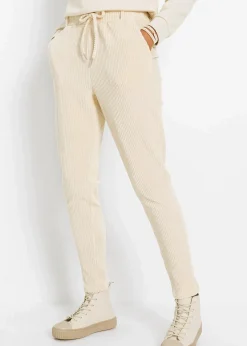 Hose in Cordoptik mit elastischem Bund