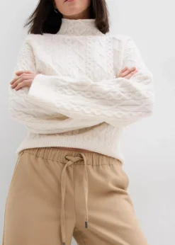 Hose in Wolloptik mit Bequembund