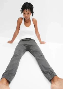 Hose mit Biker-Details