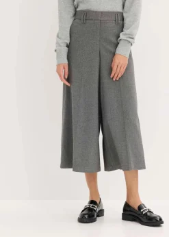 Hose mit Fischgrat in Wolloptik