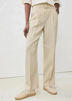 Hose mit Gürtel (2-tlg.Set) aus reinem Leinen