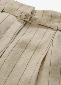 Hose mit Gürtel (2-tlg.Set) aus reinem Leinen