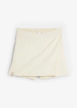 Hosenrock aus luftigem Leinen-Mix