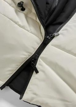 4-in-1 gefütterte Umstandsweste zum Wenden mit Trageeinsatz