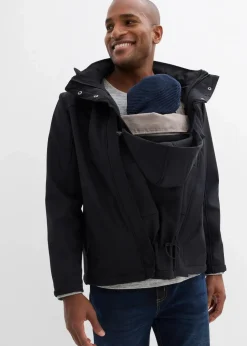 3-in-1 Herren-Tragejacke mit Vorder- und Rückentragefunktion