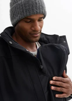 3-in-1 Herren-Tragejacke mit Vorder- und Rückentragefunktion