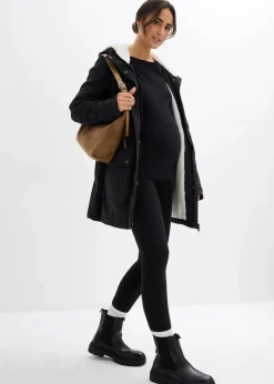 3-in-1 kuschelig gefütterte Umstands- und Tragejacke