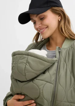 3-in-1 leicht wattierter Umstands- und Tragemantel