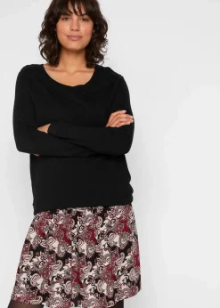 2-in-1 Umstand- und Stillkleid aus einer Materialkombination