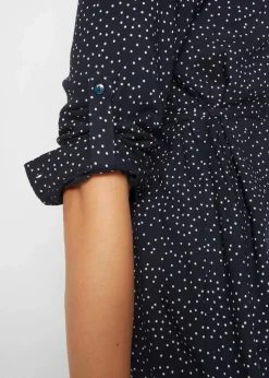 2-in-1 Umstands- und Stillblusenkleid aus fließender Viskose