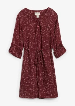 2-in-1 Umstands- und Stillblusenkleid aus fließender Viskose