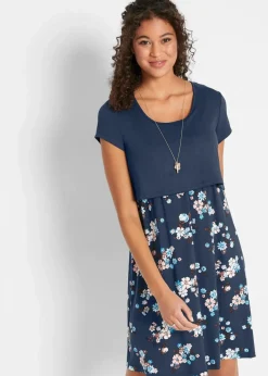 2-in-1 Umstands- und Stillkleid aus aus Viskose-Jersey