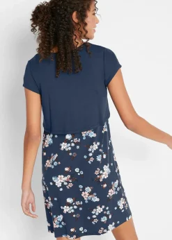 2-in-1 Umstands- und Stillkleid aus aus Viskose-Jersey