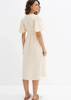 2-in-1 Umstands- und Stillkleid aus Baumwoll-Musselin