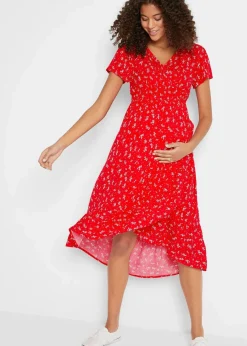 2-in-1 Umstands- und Stillkleid aus Viskose- Crepe