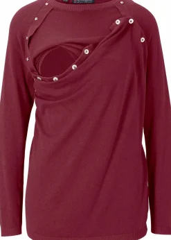 2-in-1 Umstands- und Stillpullover aus Feinstrick