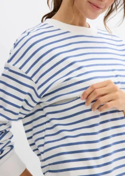 2-in-1 Umstands- und Stillshirt aus reiner Baumwolle