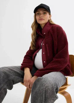3-in-1 Umstands- und Tragejacke aus Teddyfleece