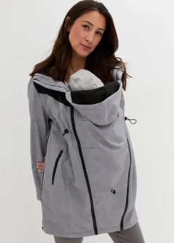 3-in-1 Umstands- und Tragemantel aus Softshell