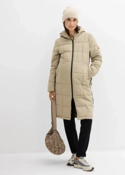 3-in-1 Umstandssteppmantel und Tragemantel mit recyceltem Polyester