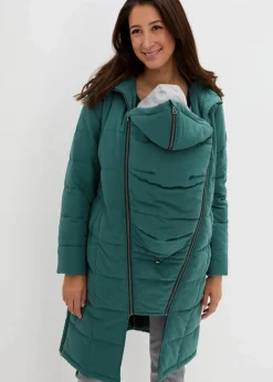 3-in-1 Umstandssteppmantel und Tragemantel mit recyceltem Polyester