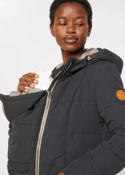 3-in-1 Umstandssteppmantel und Tragemantel mit recyceltem Polyester