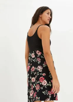 2-in-1 Umstands-und Stillkleid aus Viskose