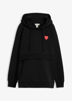 2-in-1 Umstands-und Stillsweatshirt aus Bio-Baumwolle