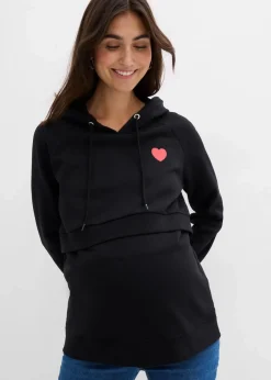 2-in-1 Umstands-und Stillsweatshirt aus Bio-Baumwolle