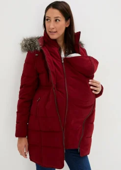 3-in-1 warm wattierte Umstands- und Tragejacke