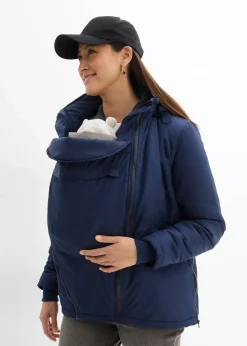 3-in-1 wasserabweisende Umstandsjacke mit Trageeinsatz
