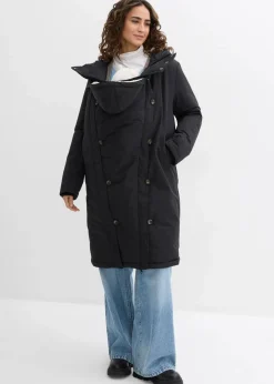 3-in-1 wattierter Umstandsmantel mit Trageeinsatz