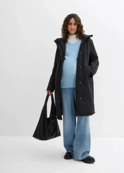 3-in-1 wattierter Umstandsmantel mit Trageeinsatz