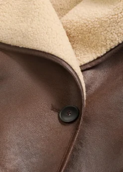 Jacke aus Lammfellimitat