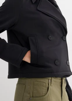 Jacke mit abgesetzter Kapuze