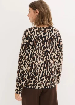 Jacquard-Strickjacke