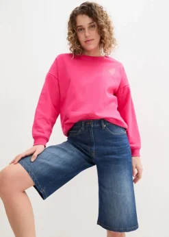 Jeans Bermuda High Waist, Bequembund