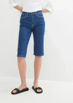 Jeans Bermuda Slim Fit High Waist