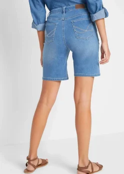 Jeans Bermuda Slim Fit Mid Waist