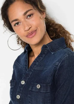 Jeans Kleid mit Gürtel