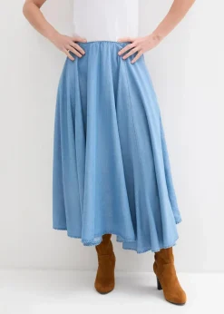 Jeans Rock, High Waist, Bequembund